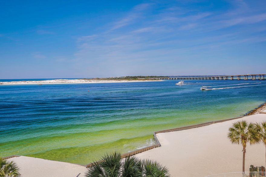 AWESOME VIEWS OF THE GULF/EAST PASS AND HARBOR. THIS EXQUISITE UNIT HAS WOOD AND TILE FLOORING THROUGHOUT, NEW GRANITE COUNTERS IN KITCHEN AND BATHS. MASTER BATH FEATURES DUAL VANITIES, LARGE GARDEN TUB, SEPARATE SHOWER. GUEST BATH HAS BEEN NEWLY REMODELED WITH A GORGEOUS TILED WALK-IN SHOWER. THIS LUXURIOUS UNIT HAS BEEN CARED FOR METICULOUSLY. WALLS OF MIRRORS BRING THE VIEWS INSIDE AS WELL AS OUT. SPACIOUS LIVING AREA ~ WITH A LIGHT, OPEN FEEL. LOVELY BALCONIES, PERFECT FOR WATCHING THE BOATS IN THE HARBOR OR THE FIREWORKS IN THE PASS! EAST PASS TOWERS II IS BEAUTIFULLY MAINTAINED AND FEATURES A WATERFRONT POOL, SPA, FITNESS CENTER, MARINA, PRIVATE BEACH, COVERED PARKING AND GATED FOR SECURITY.