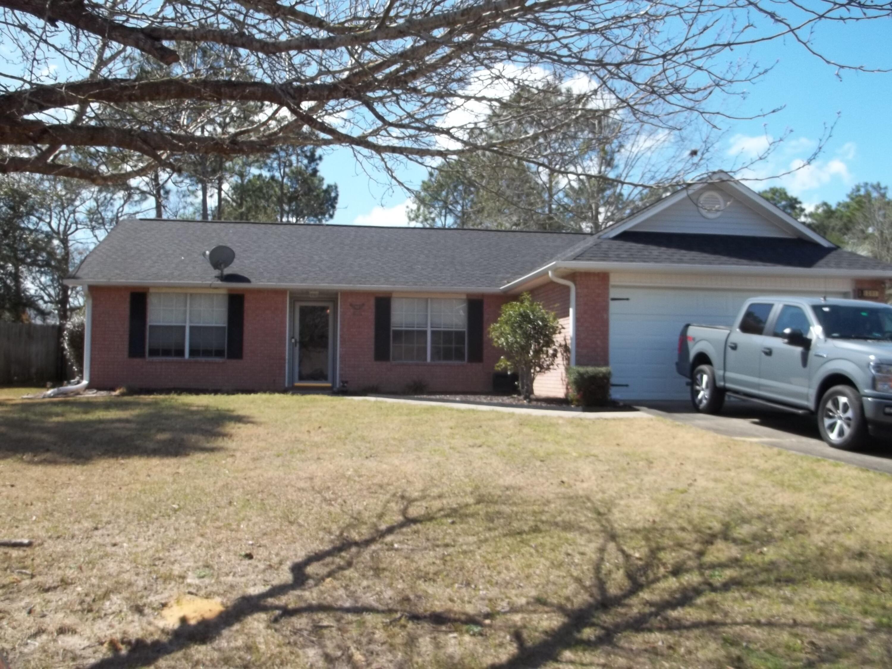 BACK ON MARKET AT NO FAULT TO SELLER! Nice 4/2 home in a great location. Has a large fenced in back yard with an above ground pool, screened back porch, grilling patio and storage shed. Swing set can convey if wanted. Home has split floor plan, with kitchen and living area in center. Kitchen equipped with nice white cabinets, an island and stainless-steel appliances. Master bath has tub/shower combo, separate toilet room and a walk-in closet. Home has tile in the kitchen and baths, carpet in 1 bedroom and Laminate flooring in the rest of the home. Seller has installed an extra concrete parking area on side of the home. Home also has a water softner system. Fridge in garage and the fire pit do not convey. Irrigation system needs repair. All matters of importance should be verified by buyer.