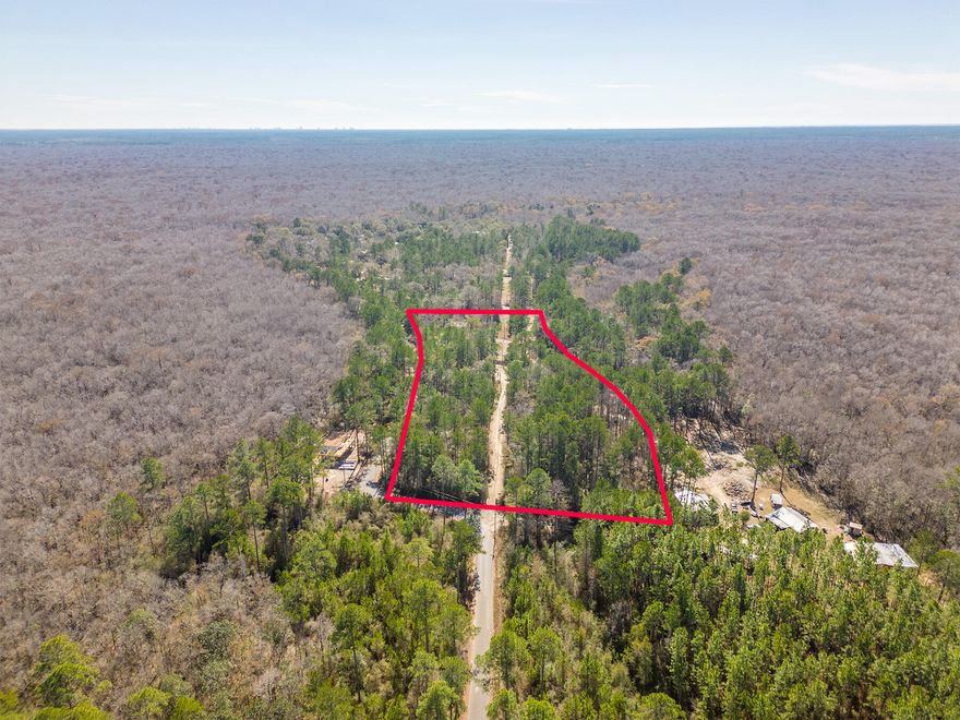 Imagine owning 2.63 acres located Just over a 1/4 mile off of HWY 3280. This unimproved land with mature untouched forest sits on a on a corner lot. Zoned for availability for a crawlspace. A sparse neighborhood with access to nearby hunting and just a few minutes to the local boat ramp. 5.2 miles to the Outpost near Black Creek, at the junction of HWY 20 and 331, takes only 10 minutes. Within 15 minutes, Grady Brown Park and Pilcher Park offer bay access and gorgeous sunsets. Within a 25-30 minute drive, you can reach Gulf Beach access points in Blue Mountain Beach, 30A, Grayton Beach, Santa Rosa Beach, Pier Park PCB, Historic downtown DeFuniak Springs, Vortex Springs, and I-10 Create your dream home near these amazing attractions!