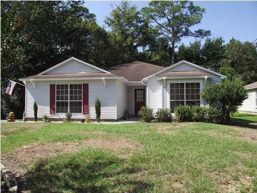 HOME IS PRICED TO SELL, GREAT BUY IN DESIRABLE COMMUNITY! CONVENIENTLY LOCATED TO SCENIC 30A, JUST 2 MILES TO THE PUBLIC BEACH ACCESS AT WALLINE PARK AND ONLY 1 1/2 MILES TO BAY ACCESS AT CESSNA LANDING! THIS LOVELY UPDATED HOME HAS 3 BEDROOMS AND 2 BATHS WITH SPLIT BEDROOM FLOOR PLAN AND ALL ON ONE LEVEL. HOME FEATURES A WOOD BURNING FIREPLACE, VAULTED CEILING IN LIVING ROOM, NEW TILE FLOORS IN THE KITCHEN/BREAKFAST AREA, FOYER, LAUNDRY & COAT CLOSET, AS WELL AS BOTH BATHROOMS. THE KITCHEN WAS UPDATED IN 2010 WITH NEW SOLID CHERRY CABINETS IN A SABLE FINISH, GRANITE COUNTER TOPS, TILE BACKSPLASH,& DOUBLE STAINLESS STEEL SINK. IN 2013 NEW AUSTRALIAN CYPRESS HARDWOOD FLOORS WERE INSTALLED IN THE LIVING & DINING ROOMS, AS WELL AS ALL 3 BEDROOMS. IN 2014 THE COVERED BACK PATIO WAS ENCLOSED TO