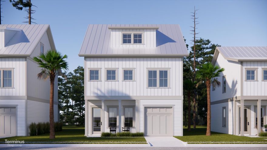 ***Up to $15k Flex Cash Incentive available on this home!Welcome to Nautilus Pointe!! This brand-new community is nestled in the relaxed ambiance of Inlet Beach and offers 32 lot and home packages with 5 different versatile floor plans to choose from. This exclusive community offers a serene retreat just moments away from the vibrant pulse of 30A's coastal wonders and just minutes away from one of the largest public beach access' in Walton County. Adjacent to Rosemary Beach and 30Avenue, Nautilus Pointe provides seamless access to boutique shops, enticing dining experiences, and entertainment for the whole family or just enjoy a relaxing day at the community pool! These homes
come with amazing standard features such as metal roofs, impact windows/doors, quartz countertops,
LVP floors throughout all of the common areas/bedrooms, 8 ft doors throughout, and a gas range and
vented hood in the kitchen - just to name a few! Homeowners have the ability to choose from one of
the five design packages we offer. All packages come standard. **Prices may vary slightly based on lot
premium. This listing shows the base price of this home without the lot premium included.**