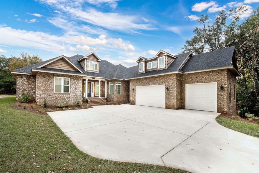 This stunning, new construction home is nestled upon nearly three quarters of an acre in the heart of the city - an increasingly rare combination in Fort Walton Beach, Florida! Design elements include a vaulted foyer filled w/ natural light provided by a dormer window; gas fireplace w/ decorative mantle & built-in bookcases; mother-in-law suite; finished & conditioned 'man cave' third garage bay; oversized, upstairs bonus room; and, a generous rear deck. Construction features include 2x6 exterior wall framing; hurricane impact rated windows & doors; tankless water heater; built-in-wall 'Taexx' pest control system; 9ft high garage doors; and, R-19 fiberglass batt insulation. High-end selections include 'Fulgor Milano' kitchen appliances; designer cabinetry; quartz countertops & more.