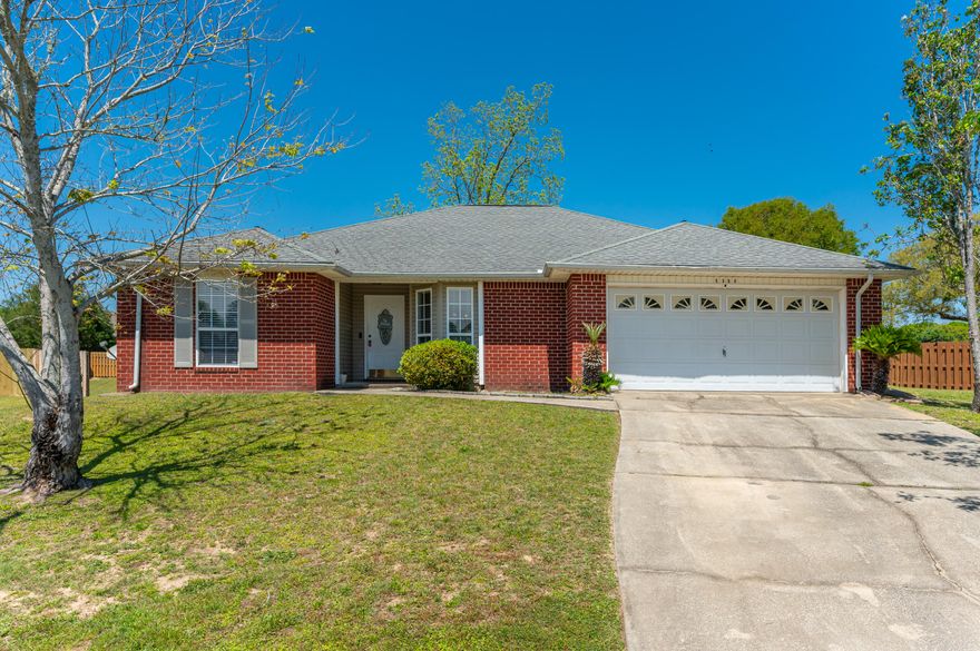 Comfy home on a Cul-de-Sac in Lee Farm! This all-brick home sits at the end of a quiet cul-de-sac in the front phase of Lee Farm. With 4 bedrooms, 2 full baths, and 1752 sqft of space, there's plenty of room to enjoy! Super functional layout, kitchen has plenty of cabinets, pantry and a pass-through window to the dining area for serving or keeping an eye on things while cooking. Light & bright with plenty of windows, sliding door off the living room leads to the covered patio and the large, fenced backyard. Perfect for relaxing, kids playing or hosting a BBQ.  If you are looking for space, comfort, and a great location-this one's worth checking out! Sellers are offering a flooring allowance.