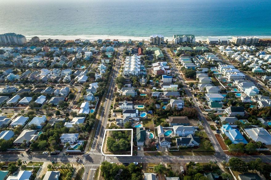 This is the only remaining lot for sale in Crystal Beach. On a paved street with sidewalks and several homes with white picket fences is a corner lot with natural vegetation just waiting for an independent-minded buyer to build a dreamy beach house. The best part is the beach is only a block away, or right around 1,350 feet, to the pearl white sand beaches and emerald green waters of the Gulf of Mexico. The beach access here has recently renovated amenities like a large pavilion with picnic tables, restrooms and showers. Advantages include choosing your own home design with no build out time restriction and no Homeowner Association fees either. ROI on many rental homes in Crystal Beach exceed 10%. This location is ideal for family life, retirement, vacation or rental possibilities.