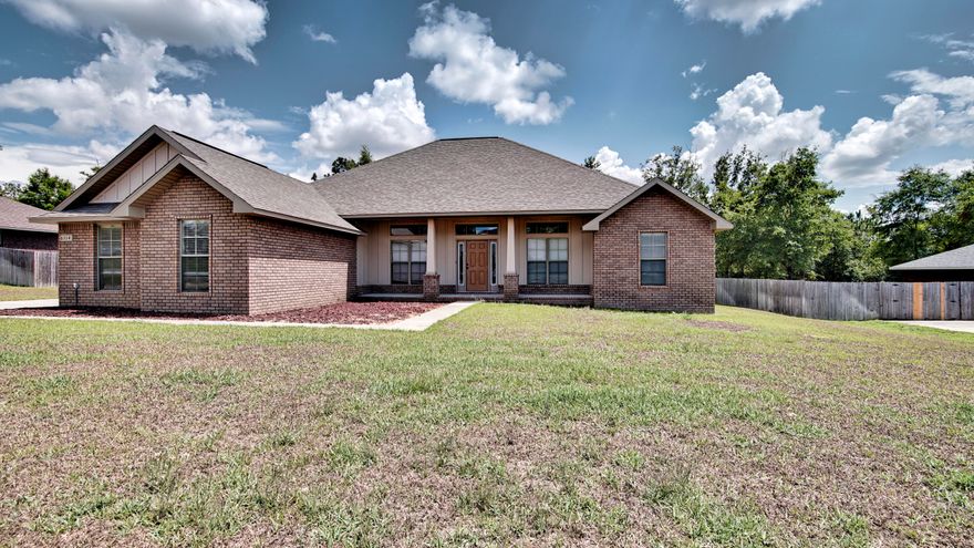 MUST SEE ! This popular 5 bedroom/3 bathroom floor plan is ready for a new owner. The lovely kitchen has granite countertops, solid wood maple cabinets with crown molding, soft-close drawers, a walk-in Pantry, and stainless steel appliances.The cozy florida room has plenty of light, and a great space for the family to enjoy. The master bathroom has a tile shower, garden tub and double vanities along with 2 walk in closets. The home is spacious and sits on a huge 1/2 ACRE lot which is fully sodded and has a sprinkler system . The 3 car garage will not disappoint. Enjoy outside time on your deck.