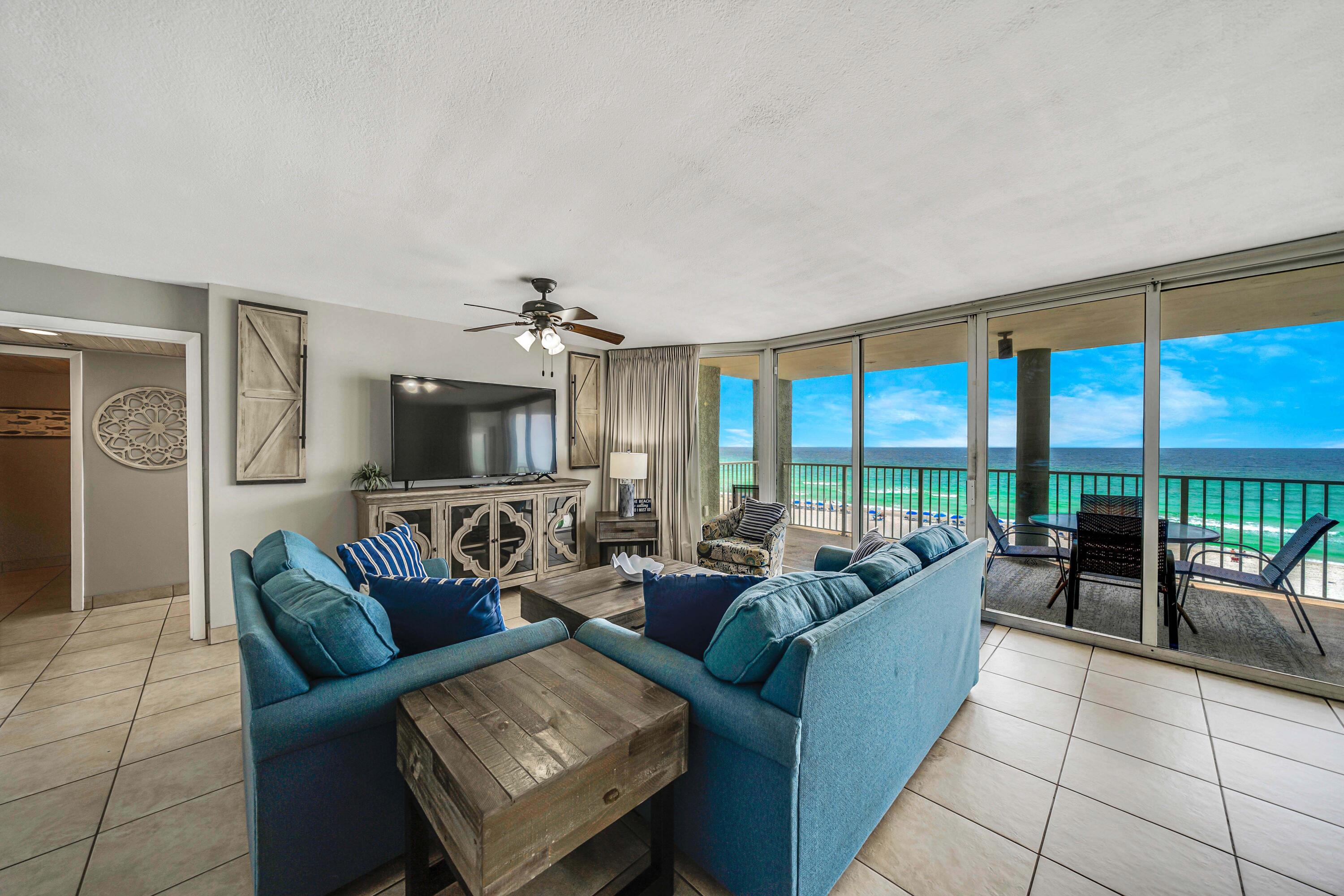 Exceptional Rental Opportunity! This beautifully maintained 3-bedroom condominium, including a spacious Mother-In-Law suite, is located on the 4th floor, occupying the coveted west-end corner of the renowned Long Beach Resort. Every bedroom offers breathtaking Gulf-front views, with private balcony access to enjoy spectacular sunsets.The property has been meticulously cared for, with recent upgrades including new air conditioning units, (2024) windows, (2025) furniture and stainless steel appliances-- all replaced in 2020. No detail has been overlooked in ensuring this condo remains in pristine condition.Strong rental history. Page one of Google search.