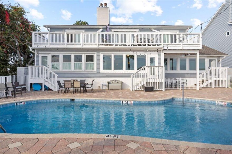 Experience coastal living at its finest in this beautifully maintained 2-bedroom, 3-bath waterfront townhome in the heart of Navarre. Situated directly on the sound, this residence offers breathtaking, unobstructed water views from the main living areas and primary spaces. Step inside to an inviting open layout featuring tile and hard-surface flooring throughout, ideal for low-maintenance living. The spacious kitchen boasts solid wood cabinetry, stainless steel appliances, glass-front uppers, and an oversized breakfast bar perfect for entertaining. Large windows along the back of the home fill the dining and living areas with natural light and showcase the sparkling blue water just steps away Upstairs, both bedrooms offer generous closet space and private bathrooms. A third full bathroom on the main level adds convenience for guests. Major systems are recently updated, including a newer roof (approx. 4 years) and HVAC (approx. 3 years) for peace of mind.

Enjoy resort-style amenities including a waterfront pool and your own deeded boat slip, providing instant access to boating, paddleboarding, and sunset cruises right from your backyard. Multiple outdoor seating areas and a spacious balcony ensure you never miss the incredible sunrise and sunset views that make this property truly special.

