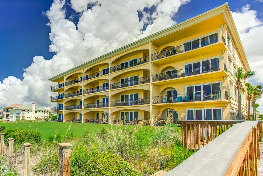 Gulffront Adagio Condo. Fantastic condition - Never rented, first owner, second home. Enjoy the amazing views of the Gulf from this 3rd floor unit and its very large 28 ft wide balcony. Four bedrooms, three full bathrooms, with a spacious interior storage room (5'x11') that could be used as an office. The kitchen includes granite countertops and Viking appliances. Reserved parking in the below ground garage with an additional storage room (13'x7'). This gated community has a 1,700 sqft beachfront pool and a three-tier 8,000 sqft main pool. Other amenities include a fitness center, conference room, hot tub, and outdoor grill. Tremendous rental potential.
