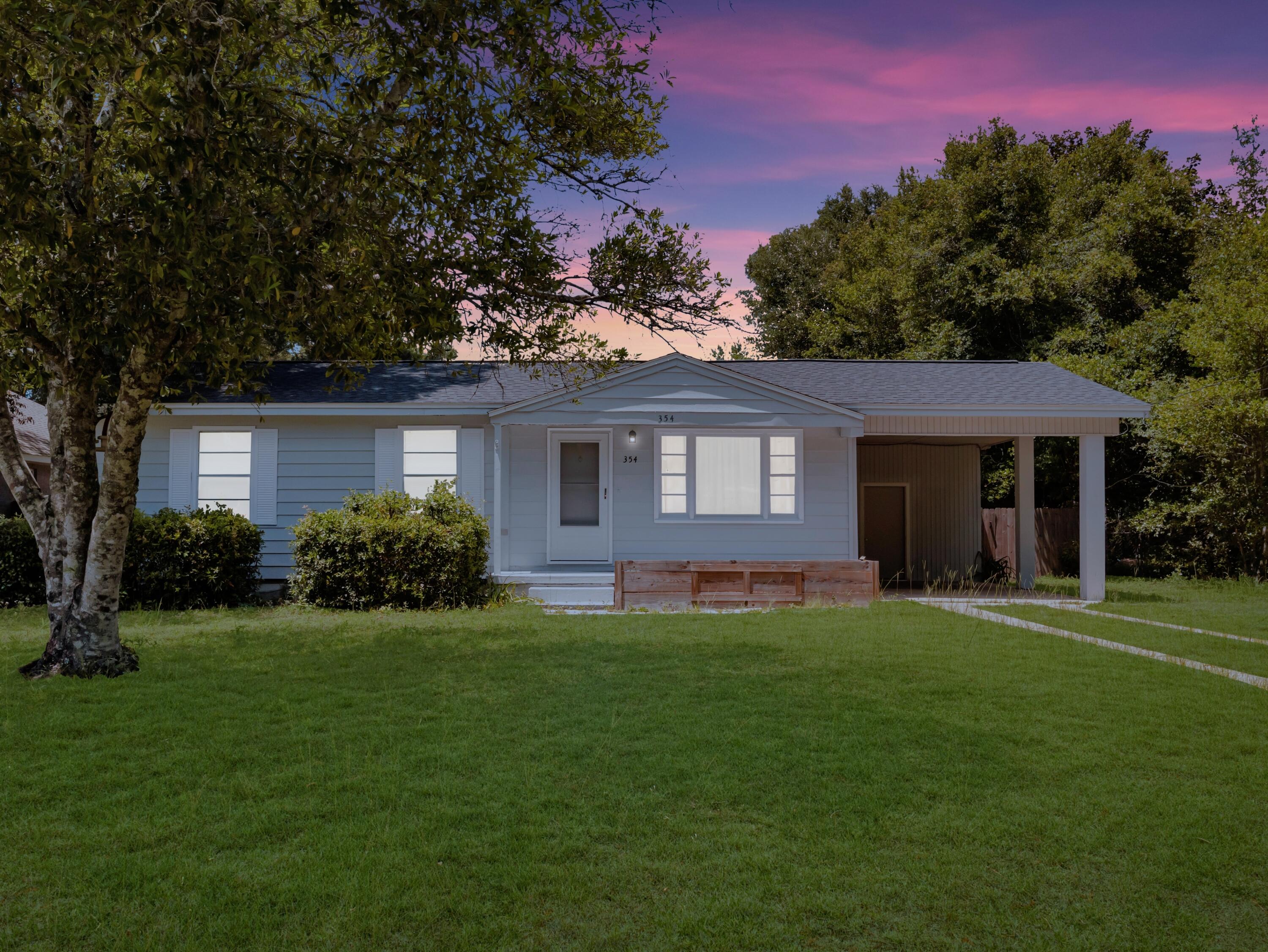 This adorable home is move-in ready and is great for the first time homebuyer or investor! It is conveniently located in close proximity to schools and Eglin AFB East gate. There is LVP flooring throughout the living area and new carpet in the bedrooms. The kitchen appliances convey, including refrigerator, microwave, dishwasher and gas range. The washer and dryer are also included. Step outside of the laundry room, and you will find a huge backyard that is perfect for entertaining! Schedule your showing today for this opportunity to own a piece this rapidly growing area!