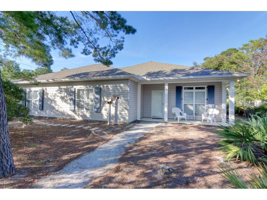 Come see this Custom-built home with 6'' exterior walls & high ceilings on a large corner lot in the small, quiet neighborhood of Gulfview Heights just off Scenic Highway 30A. This home was built for an easy lifestyle on one level with lots of storage in 2003 & an addition added in 2007 to make the home even more comfortable & enjoyable. Custom scored/stained concrete floors with the appearance of stone through the home are easily maintained. The kitchen with plenty of cabinets, granite counter tops and SS appliances opens to a large living/dining area with lots of windows & doors allowing abundant light. There are 4 bedrooms with one currently being used as an office & another being used as an art studio.