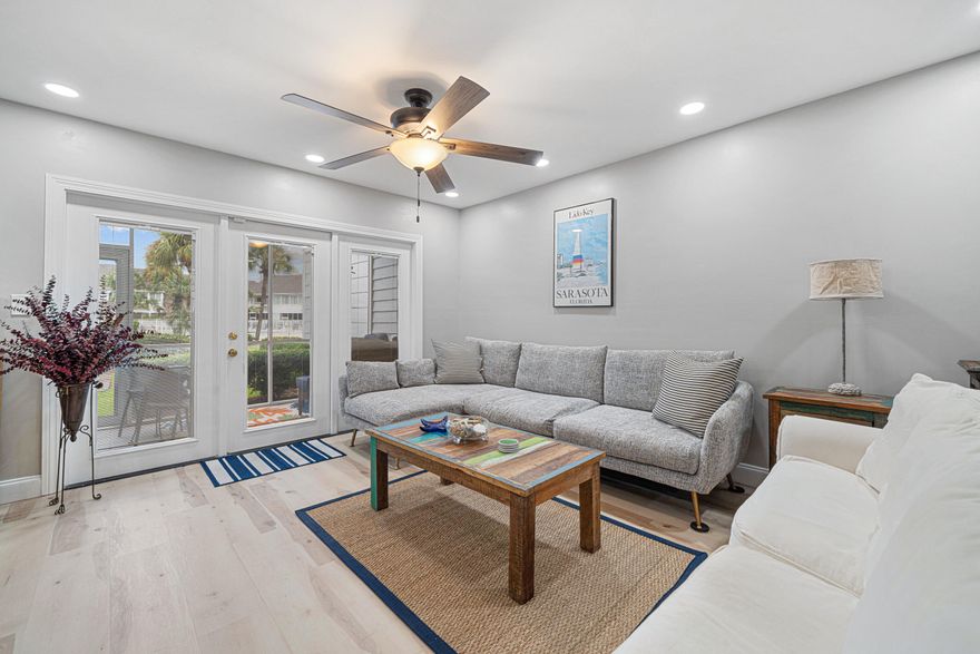 Welcome to Misty Cove #206, a stunning, fully remodeled 2-bedroom, 2.5-bath townhome in Miramar Beach. Both bedrooms feature private ensuite bathrooms, offering comfort and privacy for owners and guests. The master suite also includes a private balcony overlooking the beautiful community pool, while the main living area opens to a screened-in porch perfect for relaxing year-round.Upgrades include a new water heater (2023), new HVAC compressor (2025), all-new appliances (2024), brand-new LVP flooring downstairs, real hardwood upstairs, and a complete interior remodel.Perfect primary residence, vacation home, or investment property, Misty Cove offers a charming coastal setting, convenient beach access, and close  proximity to dining, shopping, and the beach.