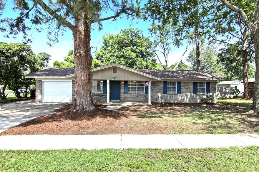 This updated 4-bedroom, 2-bath home sits on a spacious corner lot in Fort Walton Beach. Recent improvements done in 2020 include a new roof, Water Heater and Copper Re-wire. Fresh interior paint throughout, and exterior updates like a newly painted front door and shutters that boost curb appeal. Inside, you'll find stylish tiled showers in both the primary and guest bathrooms, offering a touch of modern comfort. Step outside to a fenced backyard with an in-ground pool--ready for your personal touch--creating a space with great potential for relaxing or entertaining. Located in an established, sidewalk-lined neighborhood, this home offers both comfort and convenience.  Minutes from military bases, beaches, and everyday amenties, this home offers both comfort and accessibility.