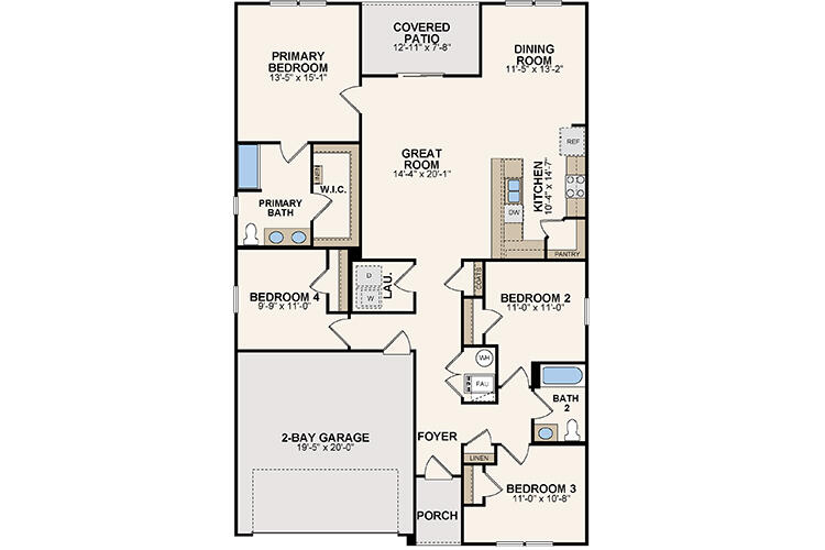 You will love this DELIGHTFUL NEW Single-Story Home in the Costas Ridge Community! The desirable Radford Plan boasts an open design encompassing the Living, Dining, and Kitchen spaces. The Kitchen features gorgeous cabinets, granite countertops, and Stainless-Steel Steel Appliances (Includes Range with a Microwave hood and Dishwasher). In addition, the primary suite has a private bath with dual vanity sinks and a walk-in closet. This home also includes 3 more bedrooms and a full secondary bath.