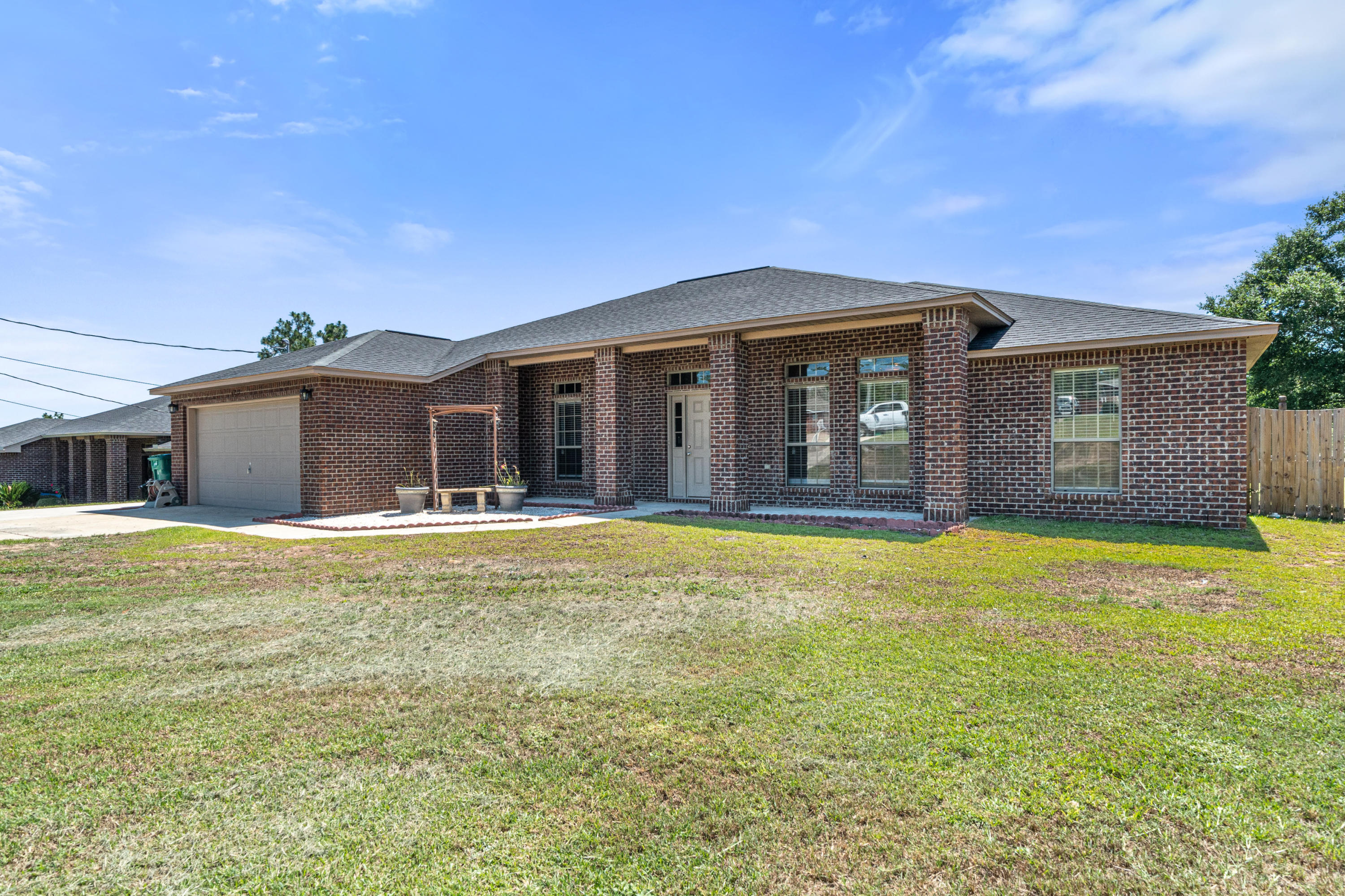 Come and check out this stunning home in North Crestview before it's GONE! This home sits on a .62 acre FULLY FENCED lot. WOW! The open floor plan makes everything seem even BIGGER! New luxury vinyl plank flooring was just installed, as well as brand new french doors leading you to your new backyard. Seller recently made a fire pit for your enjoyment in the back as well! This home will not last long, so be sure to check it out while you still have time.