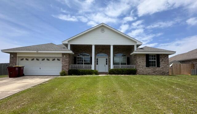 Welcome! This spacious 4bd 2ba home with all new LVP flooring throughtout, is convenitently situated in Alicia Place, just South of I-10. This home sits on a corner lot, boasting a fenced in yard for added privacy and security. With it's ideal location, enjoy an easy commute to nearby bases, ensuring convenience without sacrificing comfort. Make this house your haven today!