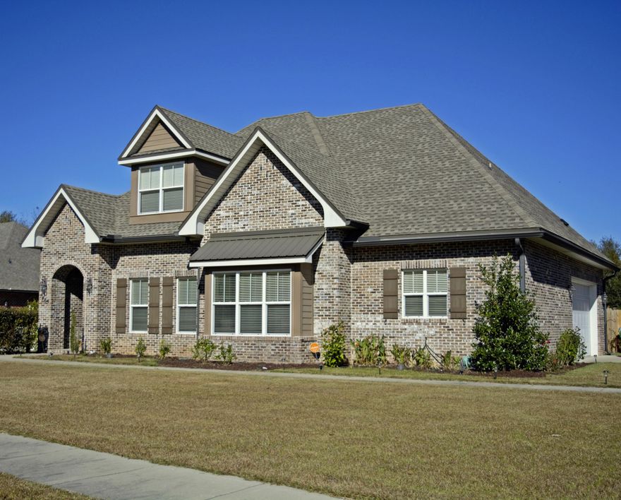 Move In Ready! Better than New! Beautiful 4 bedroom, 3 bathroom, Aubrey Hilton floor plan, features: 9' ceilings throughout, Large first floor Master bedroom with large walk in his and hers closets, hand scraped hardwood flooring, brand new carpet, granite countertops, stainless steel kitchen appliances, Kitchen cabinets with soft close doors,spray foam insulation and double pane low-e windows for energy savings, casing around windows and openings. Tiled showers, covered rear porch, Large brand new storage shed in the fenced backyard. This Gulf Power Earth Cents Home is located in the gorgeous Mill Creek subdivision. Seller is offering $1500 in buyers closing costs with an acceptable offer.