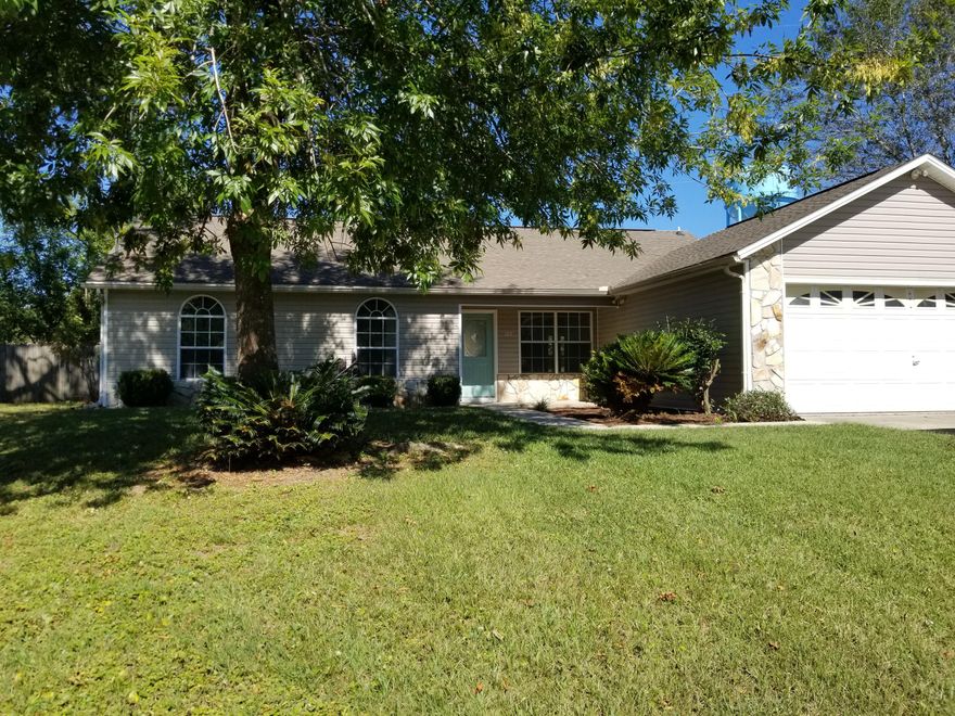 This home is perfect in so many ways! This home is completely updated and move-in ready. It has been professionally cleaned and painted throughout with brand new carpet, kitchen cabinets, counter tops,bathroom vanities, and updated lighting. The living room and dining room have vaulted ceilings. The exterior has been professionally power washed and yard is well maintained. There is a pergola covering the back patio which makes a great spot to enjoy the beautiful Florida weather. The home comes with an American Home Shield warranty for one year. It is conveniently located close to Hwy 85 and makes a commute to 7th SFG or Eglin AFB easy. Bring your buyer and show them their future home!