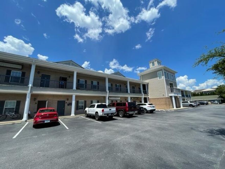 1296 SF Professional office space located in Central Destin along Commons Drive.  This office complex is well positioned in the market area and much easier to access than most offices along Highway 98.  The office space is located on the 2nd Floor, it can entered via an exterior stairwell or interior elevator.  The space consists of a warm reception area, 4 executive offices, 1 conference room, kitchen area & restroom.  The two rear offices are significantly larger and also has built-in closets.  The space recently had a new HVAC installed along with a new Water Heater.  The space has a tenant in place currently with a lease that expires on January 31, 2023.  The tenant is currently paying $1700 per month plus sales tax.  Association Dues here are very low at $250/month.