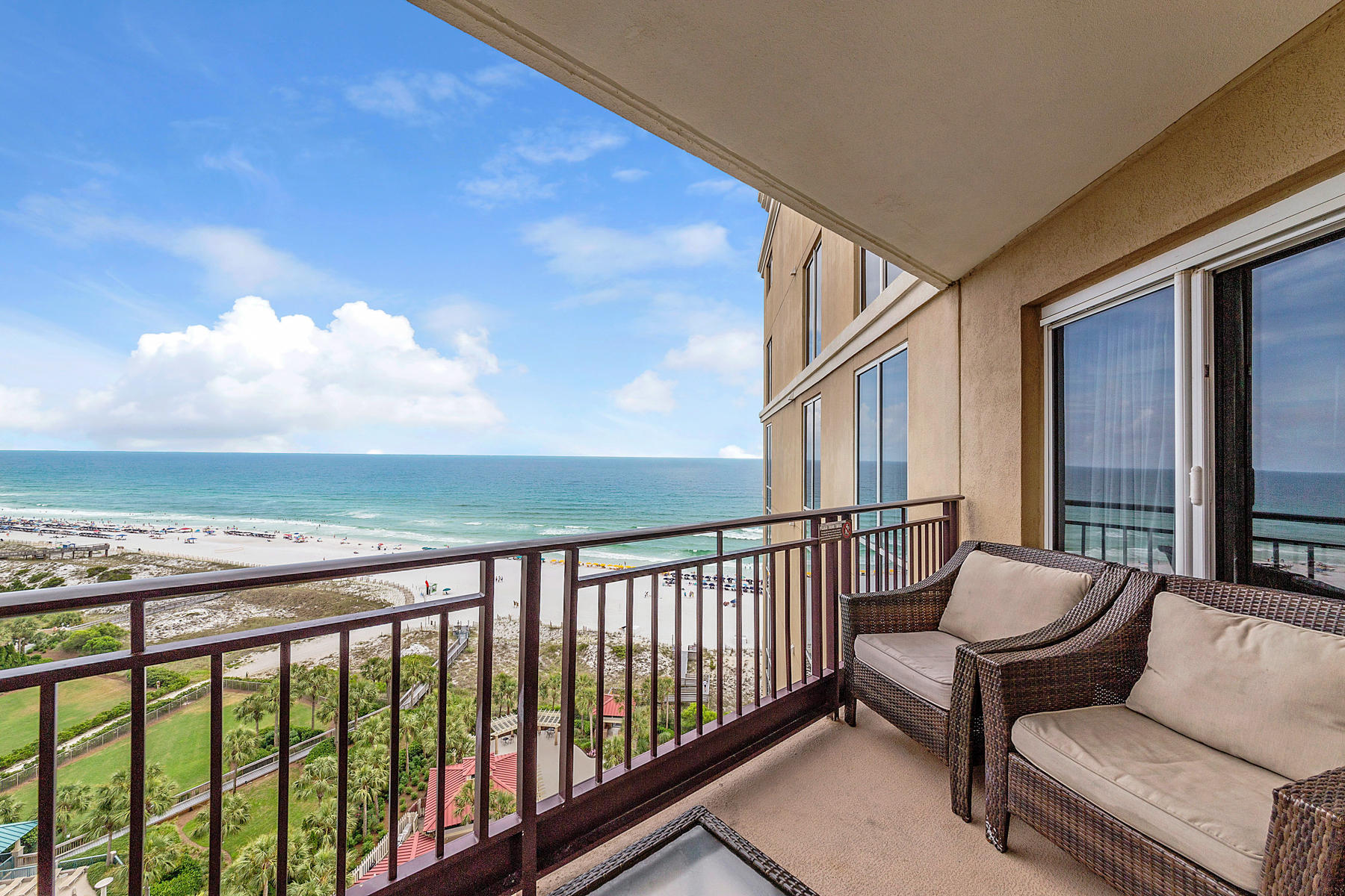 Simplicity combined with five star amenities and spectacular gulf views for under $600K. Located on the 12th floor of the Westwinds Tower this 2 bedroom, 2 bathroom condo is a nirvana for beach lovers. The light-filled living room provides access to a balcony that provides spectacular views of the Gulf of Mexico and the sugary white beaches. The master bedroom also leads to the balcony. This condo has recently updated furnishings, travertine flooring throughout, granite countertops, and stainless steel appliances. Westwinds is located in the neighborhood of Sandestin Golf and Beach Resort and allows condos to be on a rental program. Amenities within Westwinds include lush landscaping with a waterfall, heated pool, whirlpool, onsite fitness center, beach access, outdoor showers, outdoor... cafe, game room and meeting rooms. Along with the amenities at Westwinds owners and their guests have access to the 2,400 acres that make up the Sandestin Golf and Beach Resort. Some features of the resort include 4 golf courses, 15 tennis courts, the Village of Baytowne Wharf, and 113-slip marina.