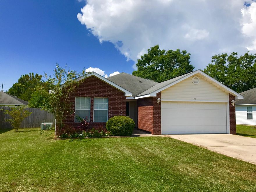New photos today! Rehab has been completed and back on the market! Your daily commute will be cinch thanks to the convenient location of this home! Navarre beach, shopping, and Hurlburt Field are all located about 10 minutes away. Low maintience brick siding is featured on the front of this home, as well as a fully privacy fenced backyard complete with a covered patio. Inside the home you will find a lovely trey ceiling in the living room and many updates. Updates include BRAND NEW: stainless steel appliances, paint, carpeting in bedrooms, laminate flooring in living room, and backsplash. The kitchen has many practical features including an eat-in area, breakfast bar, and plenty of counter space for meal preparation. Call today to see this great home!