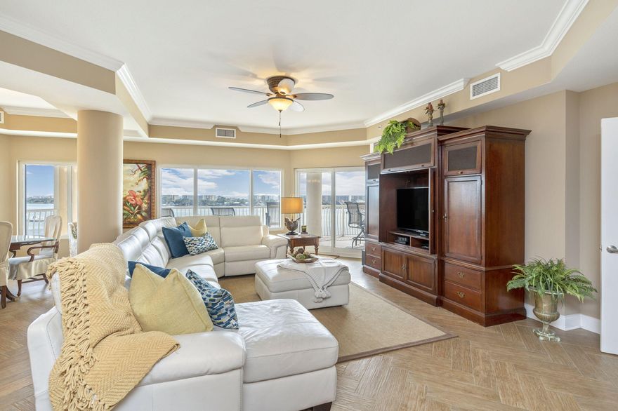 BOAT SLIP INCLUDED WITH NEW LIFT! Experience luxury living in this spectacular waterfront condo in the sought after Persidio Yacht Club in Fort Walton Beach! The complex offers high end amenities including a large pool and hot tub, media room, and  large gym overlooking the water. What makes this unit special is that it comes equipped with two deeded parking spaces that are located in an enclosed garage as well as a deeded boat slip with a lift that is already included!If you are looking for an amazing primary or secondary residence to call home, then this is a must see! Persidio Yacht Club offers a luxury escape while being very close to all the amenities Fort Walton Beach has to offer. This unit is being sold fully furnished.