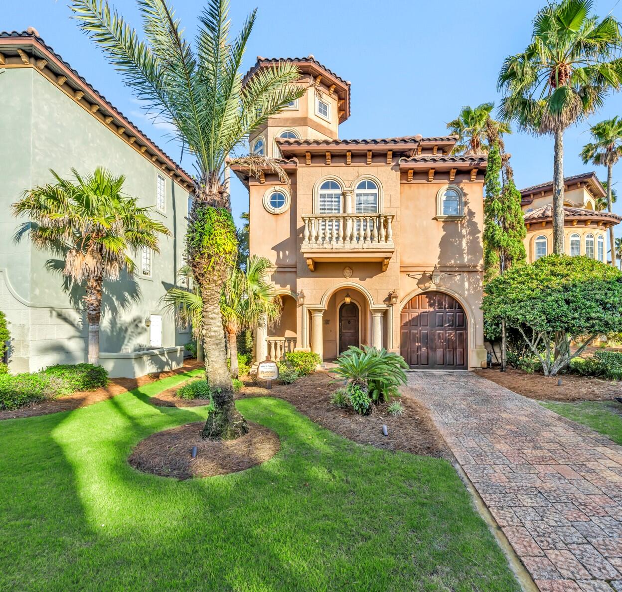 Nestled within the Miramar Beach, Florida community, this move-in ready home epitomizes coastal luxury living at its finest. This immaculate residence boasts unparalleled elegance, panoramic views, and an exquisite blend of Mediterranean design with timeless charm. As you approach the property, a grand entrance welcomes you into a world of refined sophistication. The meticulously landscaped grounds exude tranquility, offering a serene retreat from the bustle of everyday life. Step inside, and you'll be greeted by an abundance of natural light cascading through expansive windows, illuminating the spacious interiors. The heart of the home is the gourmet kitchen, where culinary enthusiasts will delight in state-of-the-art appliances, custom cabinetry, and premium finishes Whether preparing a casual meal or hosting a lavish dinner party, this culinary haven will inspire creativity.
The living spaces are thoughtfully designed for relaxation and entertainment, featuring soaring ceilings, designer lighting, and seamless flow to the outdoor oasis. Step outside to discover a private sanctuary adorned with lush landscaping, and a charming patio perfect for al fresco dining under the stars.
Retreat to the luxurious master suite, where tranquility awaits in every detail. With a spa-like ensuite bath and a private balcony offering breathtaking views of the Gulf, this sanctuary promises indulgent relaxation.
Additional highlights of this exceptional residence include spacious guest suites, a home office or media room, and a one-car garage for added convenience.
The property also features restricted beach access directly across the street.
With world-class amenities and pristine beaches just moments away, 195 Rue St Tropez offers unparalleled luxury in one of Florida's most coveted destinations.
Your slice of paradise is just steps away.