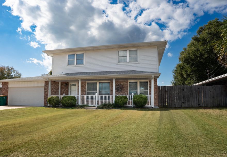Conveniently located a short drive west of the Hurlburt gate, there is plenty of shopping, dining, bases and beaches! This 4 Bedroom 2.5 Bath home in Mary Esther is move-in ready! The kitchen has just been remodeled, including new bottom cabinets, quartz countertops, stainless farm sink with disposal. PLUS a beautiful new backsplash was added. Maytag dishwasher 2020. New vanities in all three baths in 2021. Impact windows installed 2012. Roof replaced in 2020. Heat pump (3.5 Ton 15 SEER) HVAC installed 2013.  Electrical panel replaced and Alumiconn connectors installed 2012.All bedrooms are upstairs. Huge privacy fenced backyard with steel storage building. Schedule your private showing today!