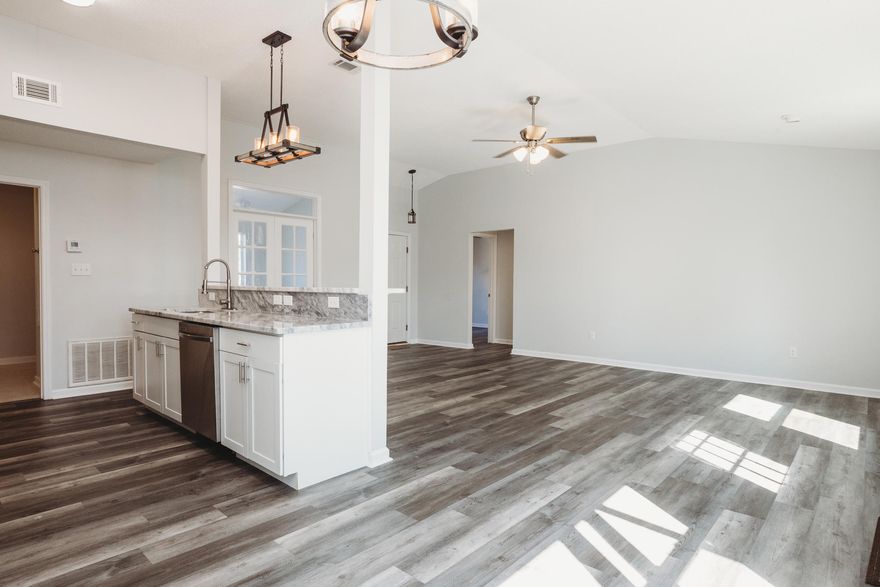 FULLY RENOVATED home in a great location between Pensacola Beach and Navarre Beach and only 2 miles from the Gulf Breeze Zoo! Located in the Midway//Tiger Point area of Gulf Breeze. New Roof, flooring, HVAC, counters, appliances and more. This open floor plan home feels brand new! This home is situated on a perfect size .3 acre lot with room for anything you need. Walking distance to private academy and a short drive to top rated public schools. Come check it out today!