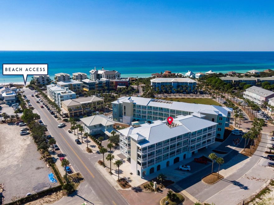 1740 S County Hwy 393 #113 | Gulf Place Residences...Excellent rental investment or vacation getaway located in the highly desirable Gulf Place community, just minutes from the white sandy beaches and emerald waters of 30A. This well-appointed 2 bedroom, 2 bathroom condominium with a BUNK alcove comfortably sleeps 6, with the option to add a pullout sofa to accommodate up to 8 guests -- maximizing rental potential.The open-concept layout features a spacious kitchen with a large waterfall island and breakfast bar, pantry, quartz or granite countertops, and stainless steel appliances -- ideal for entertaining. Quality interior finishes include 9' ceilings, 8' doors, recessed lighting, and an owner's closet for added convenience.A standout feature is the DEEDED COVERED PARKING space (#46) and private storage closet (#25) -- perfect for beach gear, bikes, and even paddleboard storage -- a rare bonus not offered with every unit.
Residents and guests enjoy Gulf Place's pet-friendly resort-style amenities, including three deeded beach accesses, three heated pools, tennis courts, new pickleball courts, BBQ grilling areas, shuffleboard and cornhole courts, plus restaurants, caf??s, shops, art galleries, and community events. Adjacent Ed Walline Beach Park offers lifeguards, facilities, and a scenic boardwalk.
Walk, bike, or cruise to everything 30A has to offer. Furnishings are negotiable, making this a turnkey opportunity for investors or second-home buyers alike.