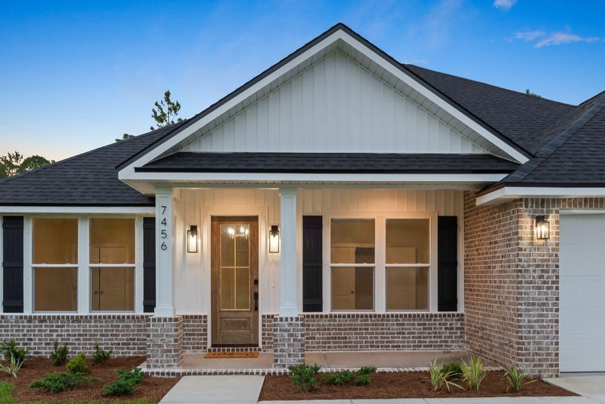 BRAND NEW Craftsman style home constructed by Hansen Home Builders LLC! Located in the popular Holley By The Sea Community, this home sits on a HUGE 308 ft. deep lot with space for you to create the backyard oasis of your dreams. This 5-bedrm, 3-bathrm, 3-car garage home has all of the CUSTOM home upgrades that you have been looking for: BRICK exterior with 2X6 construction, TALL ceilings, 8' entry door, oversized front windows, and a 26' rear covered PATIO. Inside boasts LVT flooring (no carpet), custom all-wood CEILING height cabinetry w/ soft-close hinges, STAINLESS STEEL HOOD vent, TILED backsplash, large kitchen ISLAND w/ double SIDED cabinetry, QUARTZ countertops, HUGE WALK-IN pantry, MUDROOM SEATING, laundry room FREEZER space, and UPGRADED appliances incl. a MICROWAVE DRAWER! Other features include: recessed lighting throughout interior and exterior, coat closet, trey ceilings in living room and master bedroom, ceilings fans in all bedrooms and back patio, jack & jill bathroom with double vanity and private water closet, 3rd full bathroom with back patio access, oversized closets with lighting, 2 walk-in closets in master suite, tiled walk-in shower with glass doors, private water closet, double vanity, linen closet, floating shelving, and an oversized window. Photos are of a previously completed home - professional photos of this home coming soon!