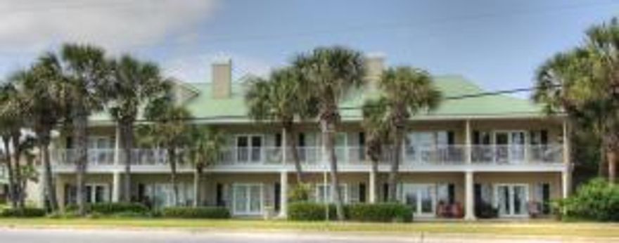 Top floor (2nd) end unit with gulf view! This is gulf view unit at the much desired Caribbean Dunes the end unit affords you more sunshine and light. Great location in Crystal Beach close to shopping, restaurants and the one mile of uninhabited beachfront Henderson State Park offers. Caribbean Dunes also has a swimming pool, hot tub, barbecue grills, clubhouse and is located directly across from beach access. Stated dimensions and square footage are approximate and should be verified by Buyer.