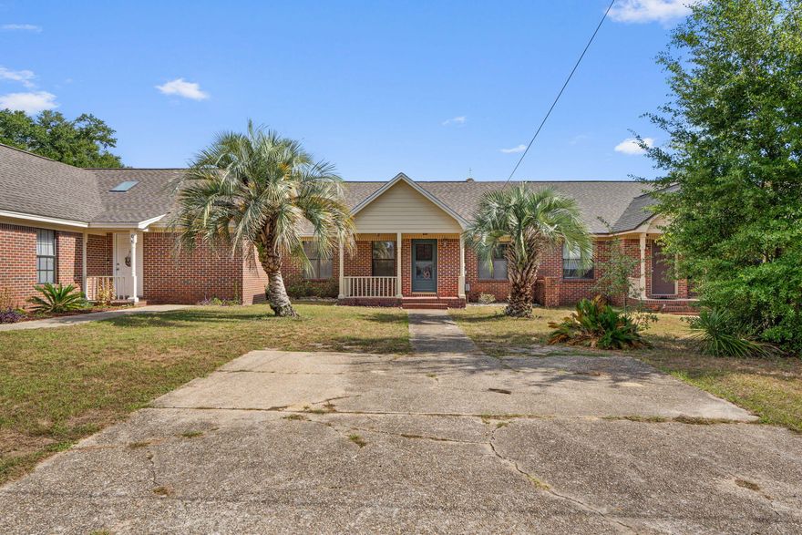 Welcome to this charming 3 bedroom, 2 bathroom single-level attached home with a 2-car garage, 2021 roof and brand new HVAC system. It is ideally located near NAS Pensacola and, Pensacola Country Club, beaches and shopping. Step inside to find brand new LVP flooring throughout and freshly painted walls and baseboards, creating a bright and inviting atmosphere. The living room features vaulted ceilings, adding to the open feel of the home. A versatile bonus room/Florida room offers additional space for a home office, playroom, or second living area. Whether you're looking for a primary residence or a smart investment property, this home checks all the boxes with its convenient location, modern updates, and comfortable layout.