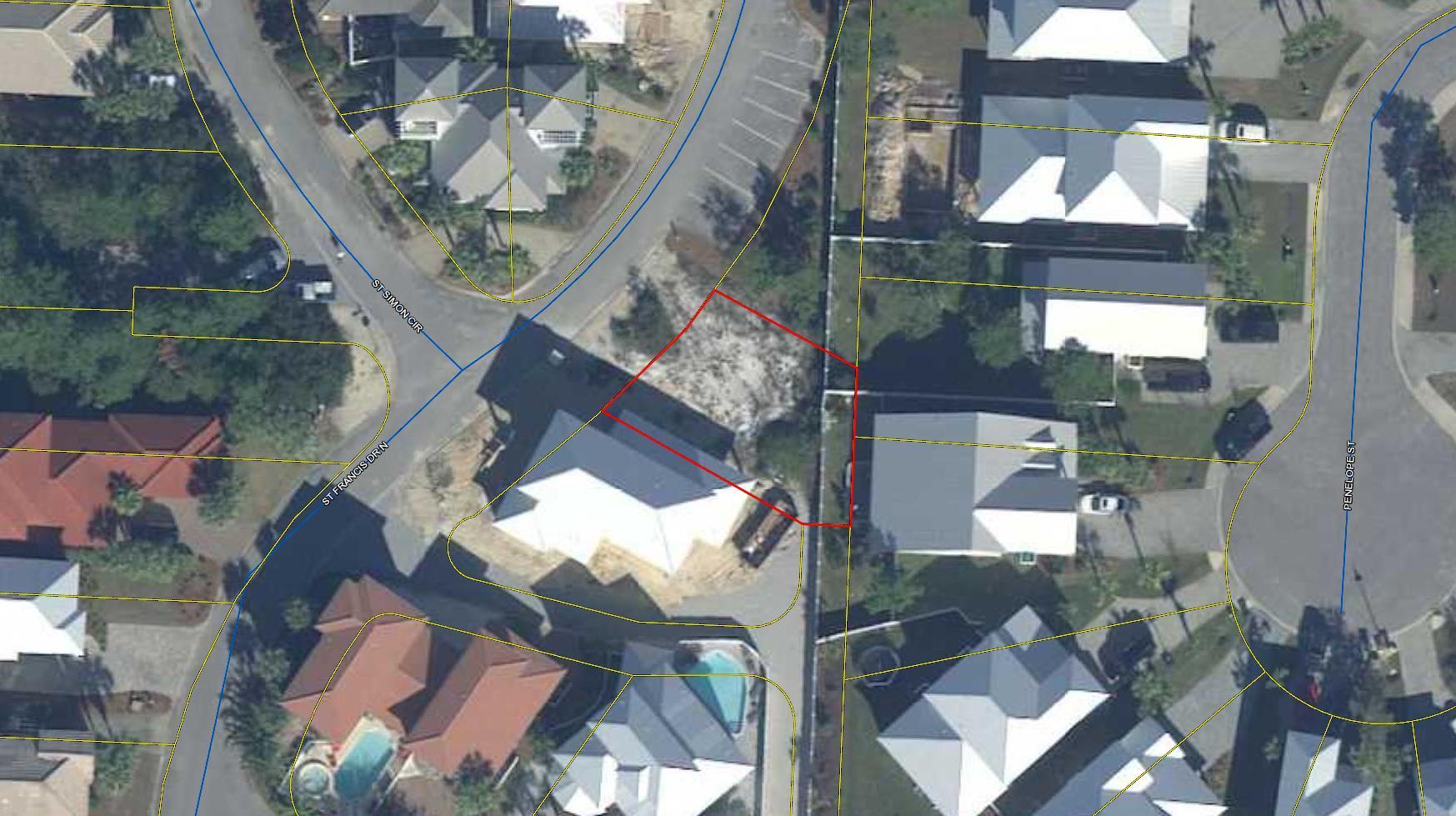 One of the larger lots in the desirable gated community of Emerald Waters Village. It is very close to the deeded beach access and has room for its own private pool. Emerald Waters Village is a unique community with 2 swimming pools and lovely landscaping. It is in the midst of all the amenities that Miramar Beach offers, yet tucked away in privacy.