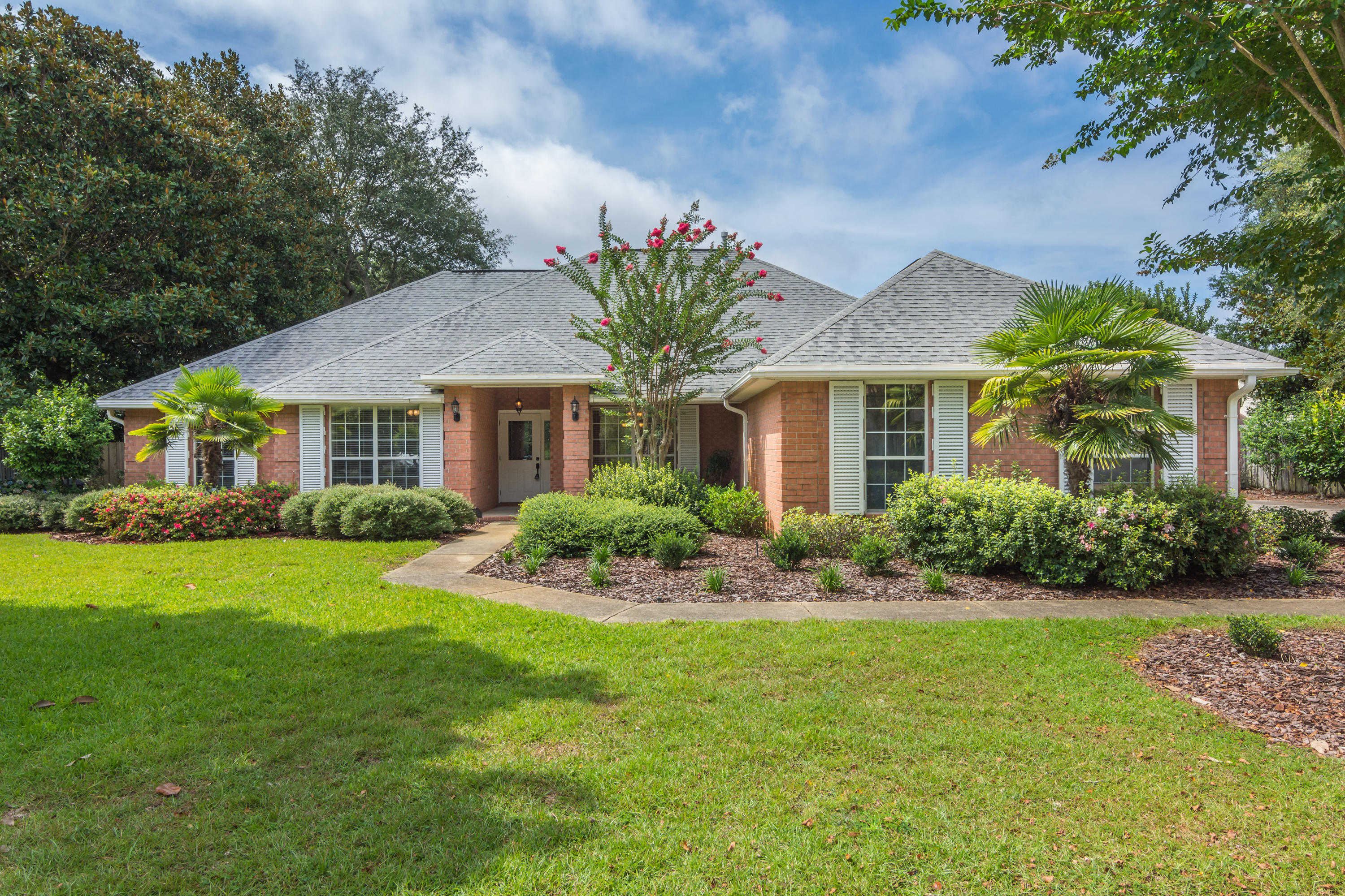 BWB POOL HOME in Magnolia Plantation. The large outdoor patio & screened enclosure provide endless entertaining opportunities. The large, heated pool (2007) utilizes a salt system (new pump Dec 2020). New LVP floors (2018). Second bath remodeled in 2020. Family room includes a corner gas fireplace. The split floor plan includes a spacious master suite with room for exercise equipment. The eat-in Kitchen (new appliances 2018) includes gas stove. The formal dining and separate living room/office provide additional space for entertaining. Ceiling fans in all BRs & living areas with crown moulding throughout. HVAC blower replaced Jan 2021. Hurricane Shutters for windows. Lawn irrigation replaced in 2016. This is a Side-Load Garage w/ extra driveway space. Home sits on over 1/3 of an acre.