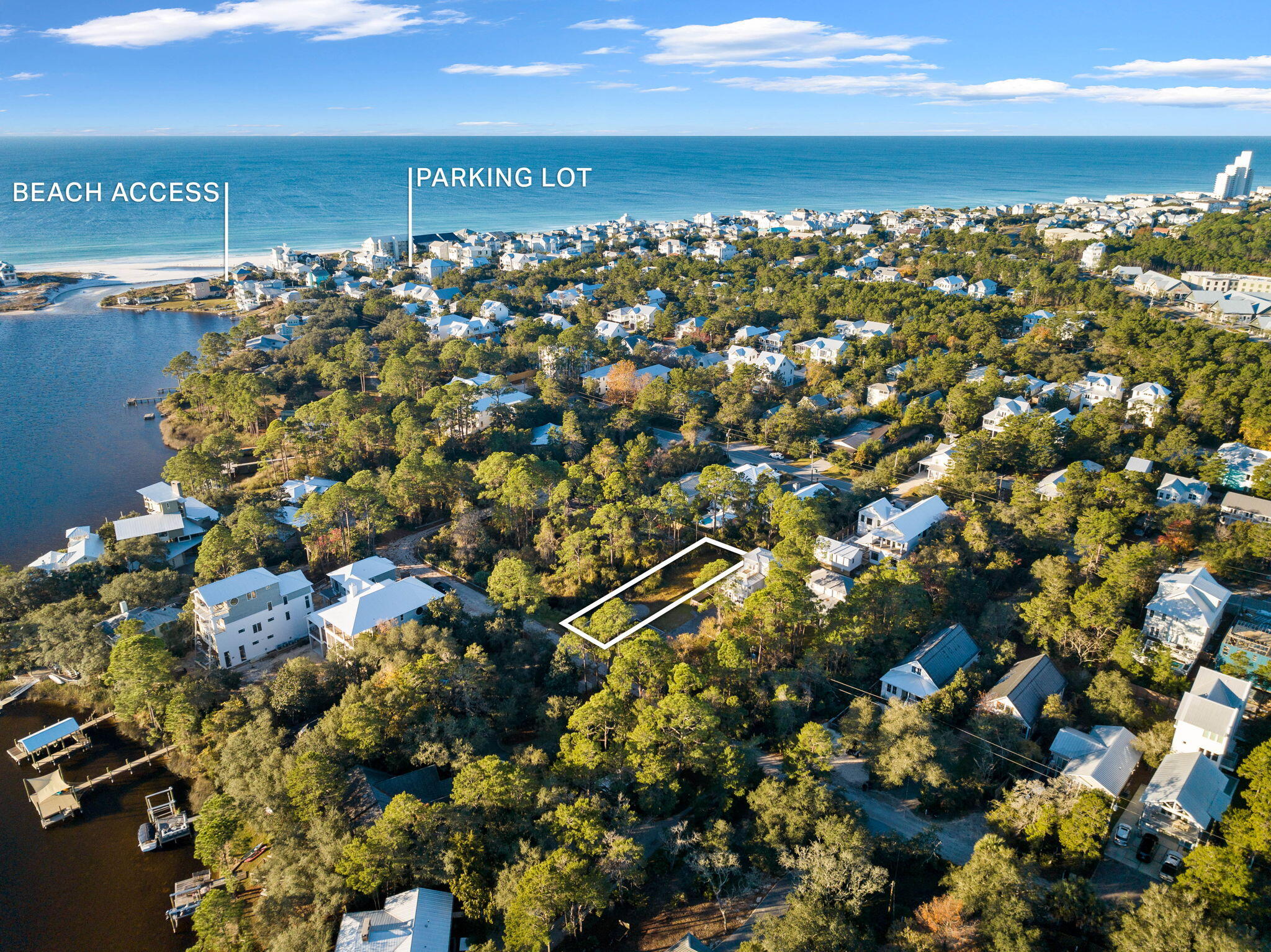 A rare opportunity to own a large, 50x150 homesite that is South of 30A in Seagrove Beach. With no HOA, this lot offers endless opportunities to design a home that fits your family's needs. The lot has been already been permitted with the DEP until 04/06/2027.Nestled on the south side of Scenic Highway 30A, the sought-after area of Eastern Lake offers close proximity to both beach and lake access, as well as a short distance to Greenway Park and the 'new town center,' featuring Wild Olives, Canopy Road Breakfast Cafe, Turbo Coffee, Local Cantina, Pecan Jacks, Jonah Allen Art Gallery, local boutiques, and State Forest access.