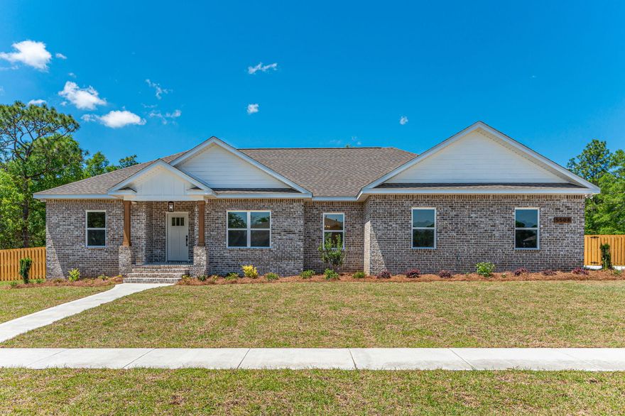 **NEW CONSTRUCTION by Parade of Homes winning VA Approved Builder** This stunning home sits behind the gates of Colony Ridge, a sidewalk community known for commanding properties w/excellent curb appeal. The corner lot sits high, offering gorgeous front porch views. Upon entry, you will find a wide cathedral foyer with shiplap/beam ceiling accents.Carpet free home will feature low maintenance wood laminate flooring throughout, quartz countertops, & an aesthetically pleasing blend of white shaker/stained cabinets. The kitchen features a large island, tile backsplash, SS appliance package (fridge included, gas range).The dining space overlooks the expansive, 1/2 acre+ backyard, laid out perfectly to leave room for a pool . Walk-in pantry can accommodate all your cooking gadgets. The signature builder design offers a seamless flow from the laundry room to master closet to master bathroom, where a spa-like experience awaits with standalone soaking tub and massive walk in shower. The builder only releases a few of these custom builds as specs each year, so do not miss your chance to scoop one up WITHOUT the headache of obtaining a construction loan! **VA Approved Builder**