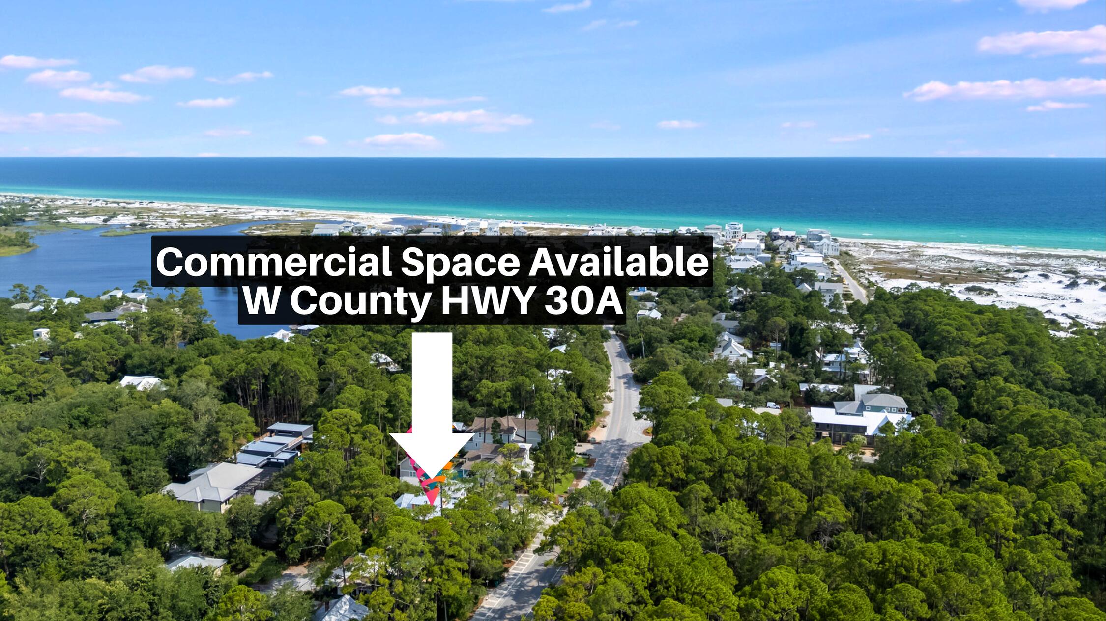 Commercial Space for Lease | Prime Location in Grayton Beach, Florida on Scenic 30A - Rare opportunity to lease commercial space in the heart of Grayton Beach, Florida, one of the most sought-after and high-traffic destinations along Scenic Highway 30A. This flexible and highly visible space includes 343 square feet of interior office or retail space, a 42.18 square foot private bathroom, and an additional 567 square feet of covered porch--ideal for outdoor seating, display space, or retail overflow. Whether you're launching a boutique, opening a professional office, or bringing your dream snack, smoothie, or ice cream shop to life, this space offers incredible potential. (Note: Full kitchens are not permitted.) Located just steps from the beach and within walking and golf cart distance to to 30A's shops, restaurants, and luxury vacation rentals, the property benefits from steady foot traffic and excellent visibility year-round. Additional space is available for an added fee, and build-to-suit options may be considered. Contact the listing agent directly for details. Now leasing in Grayton Beach. Schedule your private tour today and secure your space in one of 30A's most iconic beach towns.