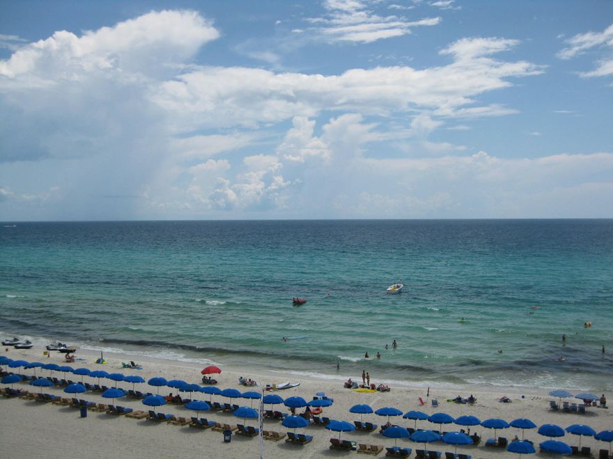 Great price and a great location for this popular 1 bedroom/2 bath plan. With bunk beds built into the hallway, this unit comfortably sleeps 6. Decor is soothing and beachy and feels spacious right from the entryway - the entire unit is tiled except for the master bedroom. Corian countertops in the kitchen, along with stainless appliances make this a luxurious 1 bedroom! Living area is on the south side of the unit for maximum Gulf views for the whole family! Seychelles Resort offers 2 gulf front pools, garage parking with walkover, on-site check in, and is rated #11 out of 77 properties to stay on Trip Advisor. This condo is close to St. Andrews State Park and many shops and restaurants.