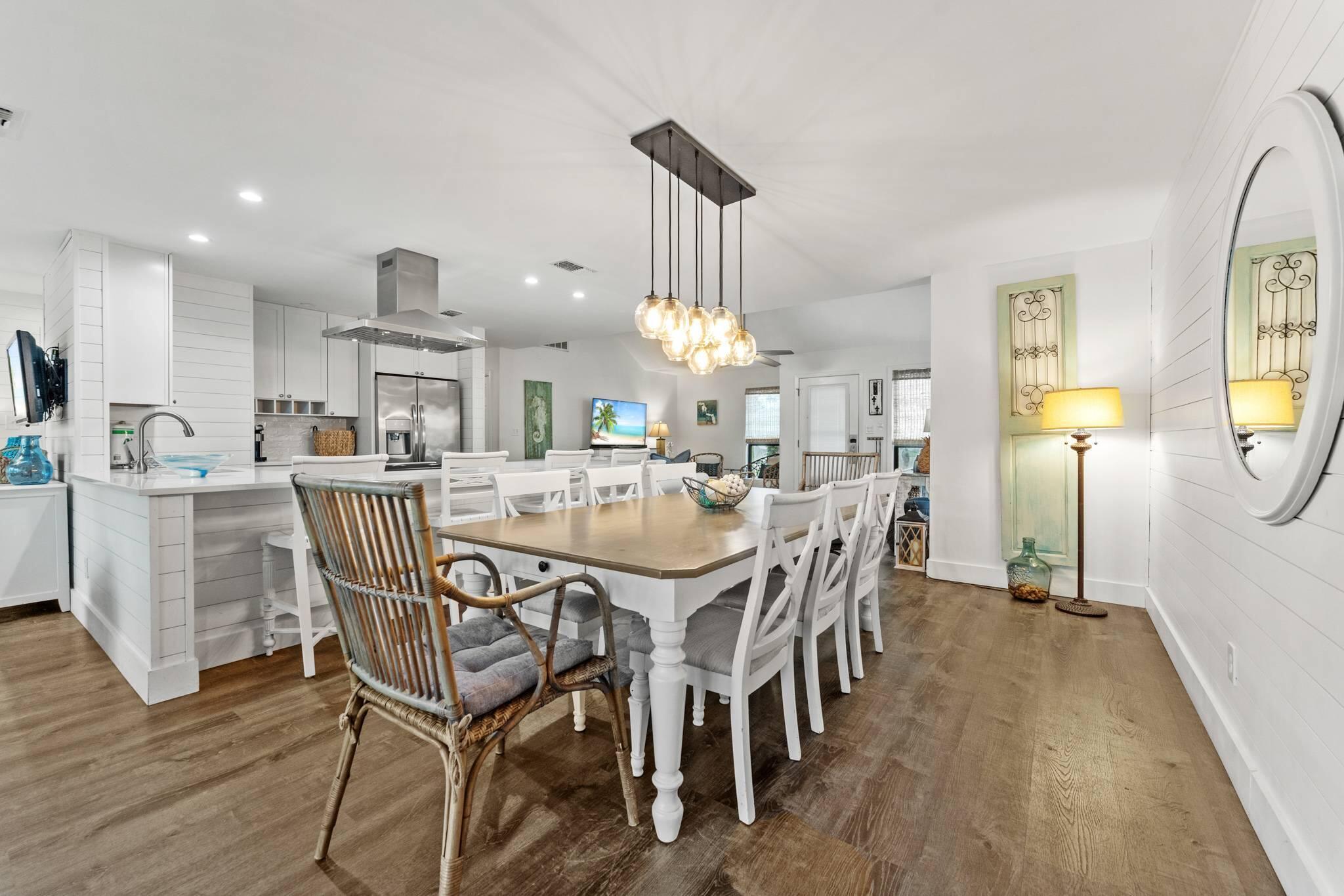 Discover your oasis at 716 Sandpiper Dr, a beautifully furnished, single-story villa in the heart of Sandestin Golf and Beach Resort. Ideally positioned on the 17th fairway of the Links Golf Course with tranquil lake views, this freestanding home offers the ultimate in resort-style living--whether you're looking for a full-time residence, second home, or lucrative vacation rental.Soft coastal hues and natural light fill the spacious interior, where you'll find an open-concept layout with two inviting living areas, a dedicated dining space, and a gourmet kitchen featuring custom cabinetry, solid surface counters, and a large farmhouse table perfect for gatherings. Designed with comfort and flexibility in mind, the home includes three bedrooms and two full baths, including a serene primary suite with patio views and a split floor plan offering privacy for guests. The home's bright, airy design features gray plank flooring, charming shiplap accents, and a wall of windows that frame sweeping golf course views.
Step outside to an oversized patio ideal for morning coffee or al fresco dining while soaking in the golf course and lake vistas. There's also a large exterior storage closet for your beach gear and toys.
Recent improvements include an entirely new HVAC system installed in 2025, a new electric range in 2024, new washer and dryer in 2024, a new microwave in 2024, and a new Weber gas grill in 2024.
A 6-passenger golf cart is included, making it easy to explore everything the resort has to offer. Sandpiper Village is ideally located offering easy access to bayside amenities, the Village of Baytowne Wharf, the tunnel that connects to the beachside, and everything in between. Sandestin Golf and Beach Resort features abundant amenities including four championship golf courses, 15 tennis courts, biking and hiking trails, a 113-slip full-service marina, and the vibrant Village of Baytowne Wharf with dining, shopping, and year-round entertainment. You're also just minutes from The Market Shops and Grand Boulevard Town Center, home to local favorites like Emeril's, retail boutiques, a movie theater, Starbucks, and Publix.
Resort living starts here! The only thing missing is you.