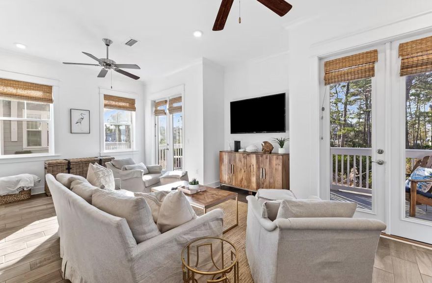 Discover the ultimate in coastal living with this charming 3-bedroom, 2.5-bath end-unit townhome nestled in the vibrant Prominence community along the stunning Scenic Highway 30A! Step inside to find an inviting open-concept living and dining area on the first floor, featuring not one, but two sets of French doors that flood the space with natural light, truly elevating the ambiance. You'll fall in love with the seamless transition to your outdoor patio--an ideal spot for unwinding or hosting unforgettable gatherings! Culinary enthusiasts will appreciate the modern kitchen, equipped with sleek stainless steel appliances, a gas stove, and chic finishes that make cooking a delight. The main areas are adorned with durable tile flooring and carpet waiting in the bedrooms for that cozy touch. Plus, there's a handy half bathroom on the first floor, perfect after a fun-filled day at the beach!

Venture upstairs to discover two lovely guest bedrooms sharing a well-appointed bathroom, alongside a spacious primary suite that's nothing short of a retreat! This serene haven features a tray ceiling, a cozy sitting area, and a luxurious ensuite that includes a walk-in closet, double vanity, and a stunning floor-to-ceiling tiled shower!

And let's not forget the benefits of a two-car garage and a gorgeous pavered driveway! Located right in the heart of Prominence, you'll have access to fantastic amenities like two sparkling pools, lush green lawns, grilling areas, and the fabulous Big Chill just a stone's throw away. Positioned on the east side of 30A between Seagrove Beach and Watersound, you can easily hop on your bike or golf cart to explore beautiful beaches, delightful restaurants, scenic nature trails, and charming boutique shops! Don't miss your chance to embrace this coastal lifestyle schedule your visit today!

Buyer to verify all information in listing.