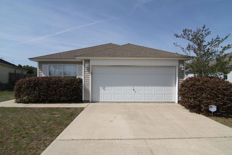 Located south of I-10, this well-kept home has had only one owner and NO pets! If you've got allergies, or just want a beautiful, clean slate to start out your new home, this is it! A nice, private side entrance to the home leads to an open-concept living space with vaulted ceilings, a breakfast bar, and open kitchen and dining space. Along with a walk-in pantry, the kitchen has loads of cabinet space and all appliances convey. Enjoy plenty of natural light throughout the house along with brand new blinds that have been added to all the windows. The large master bedroom also boasts a nice size walk-in closet off the master bathroom. Each guest bedroom has plenty of storage space, along with a hallway linen closet and in-house laundry. Finally, there's a large two car garage with all the room you need to store your cars and tools. And with an in-wall pest control treatment system installed and done every quarter, pests have never been a problem. Allergy-free, close to the bases and the beaches????????this is the place for you!!