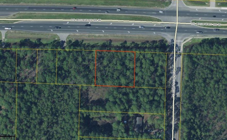 HUGE PRICE REDUCTION...BEST PRICED COMMERCAL LOT ON HWY 98. Very well priced commercial lot on Highway 98 zoned commercial. 162 feet on Highway 98 and 280 feet deep. On the South side just before Thompson Road. Great location for your business.