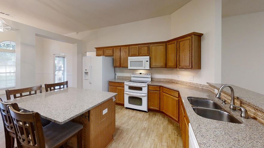 HONEY STOP THE CAR!! Beautiful 2695 sqft all-brick 4 bdrm/3 bath, w/split-bdrm floor plan, HUGE .76 acre private lot in Holley By The Sea. Large kitchen overlooks the living area, plenty of cabinets and storage, tons of counter space for cooking and entertaining a large family or guest. Island with bar stools to enjoy your morning coffee or a cozy meal, built in desk & walk in pantry are added features to this amazing kitchen. Formal dining room is situated just off kitchen separated by beautiful columns for the continued open feel. Separate office, Mstr bdrm suite overlooks the private back yard, has a large bath with large walk in closet. Relax on your 21x14 screened-in porch overlooking back yard big enough for a pool. Inside freshly painted and a New Roof scheduled to be installed.