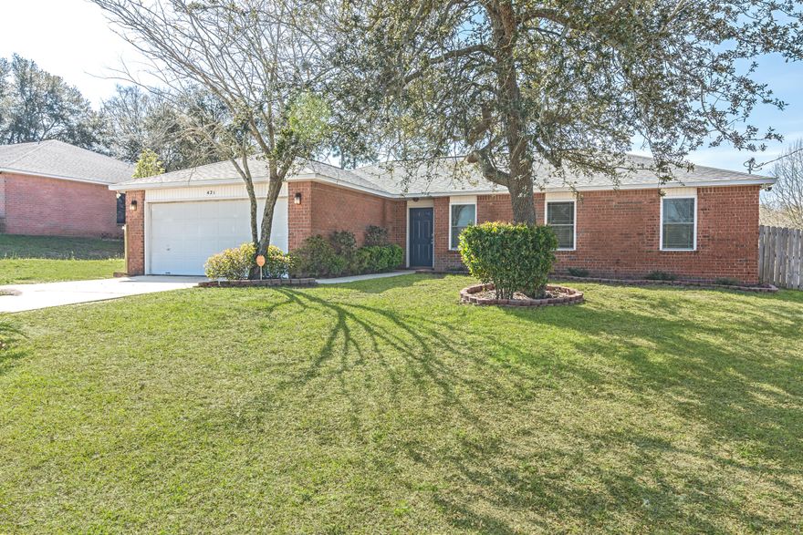 Brand New Roof....Brand New Carpet! This is a great home on the south end of Crestview, short commute to Eglin, and just minutes away from Duke Field or 7th Grp. Relax in the backyard while watching the sunset with this great hilltop view! This split floor plan home has a great master suite with brand new flooring in the bathroom. The eat-in kitchen is well designed and user friendly. Bonus room off the kitchen would be great for an office, sitting room, or child's playroom. Two other good-sized bedrooms and another full bath are perfect for your family. This home will not last long!