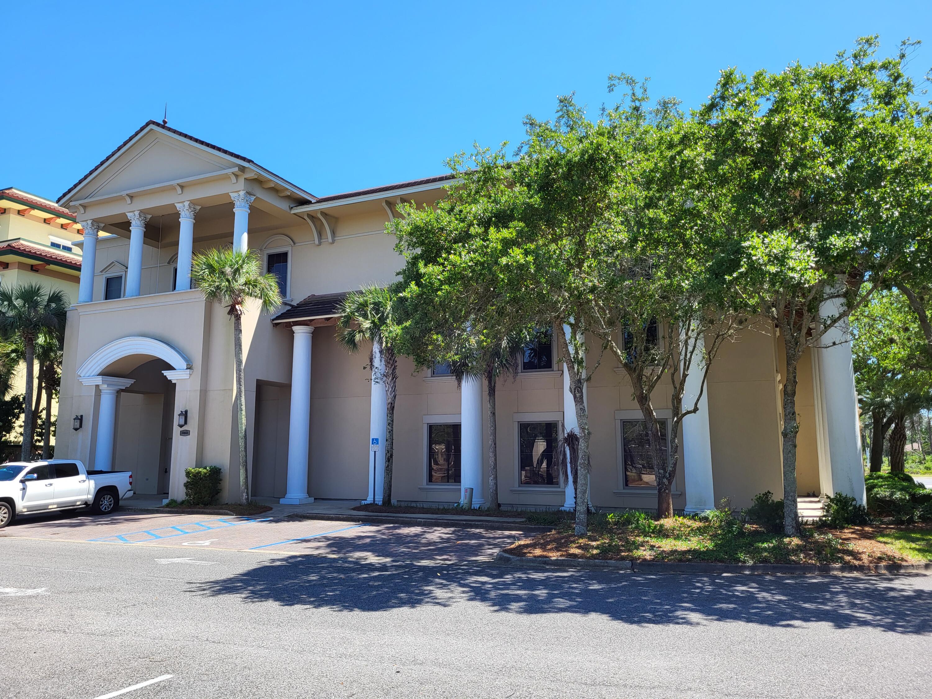 Located just east of Destin Commons in the Regatta Bay Commons office park. 3 offices, coffee bar, reception, common restrooms in hallway. Elevator access. Electricity, water, sewer included in CAM charge.