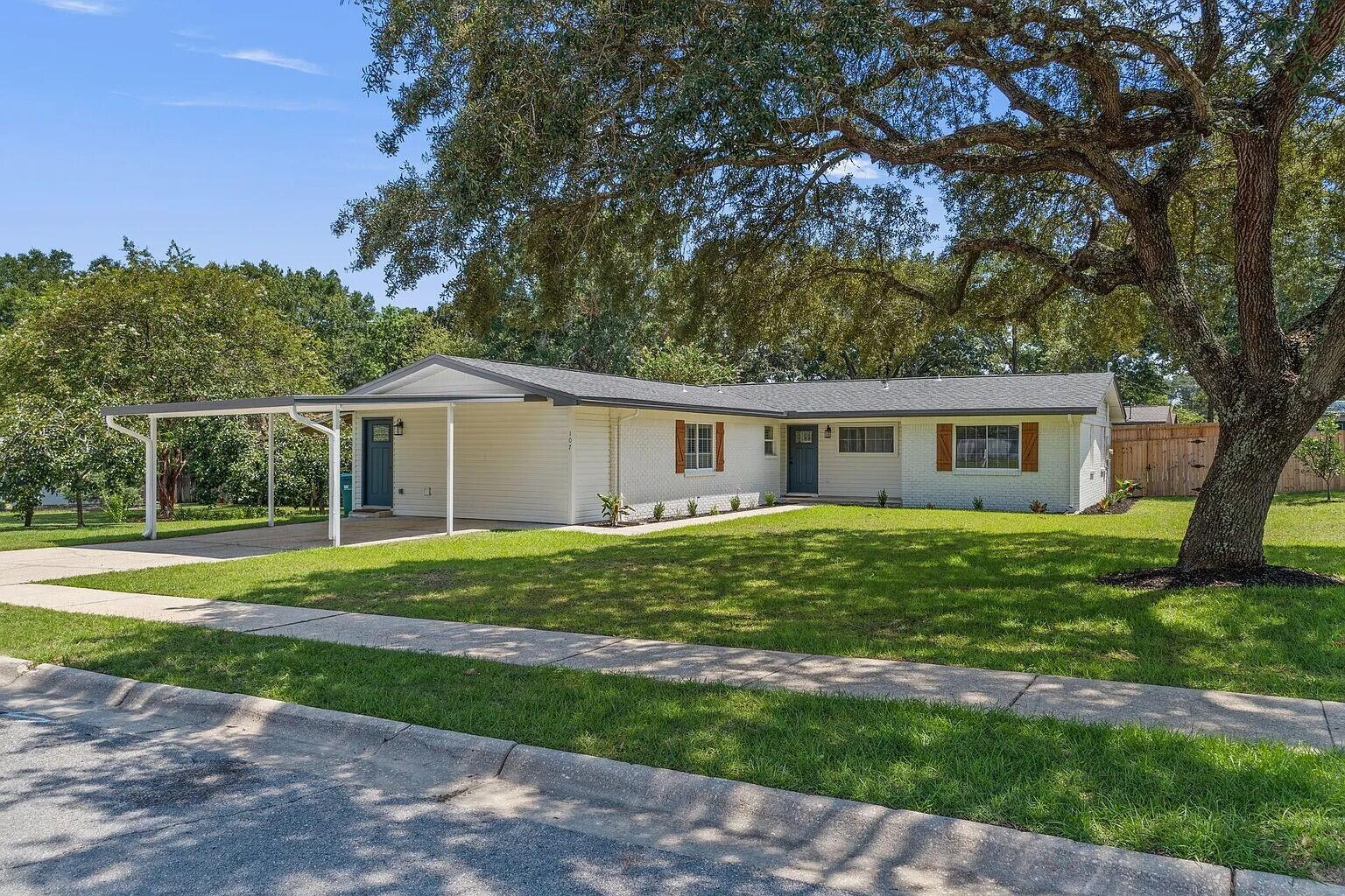 **Available July 14th!!****Pets considered per owner approval**This updated 4-bedroom, 3-bath home offers a spacious layout with modern finishes throughout. The open-concept design features luxury vinyl plank flooring, neutral tones, and plenty of natural light.The kitchen includes granite countertops, stainless steel appliances, a tile backsplash, and a large center island--great for cooking and gathering. The dining area connects seamlessly to the living space, with recessed lighting and stylish touches throughout.The main bedroom features an updated bathroom with dual vanities, granite counters, and a custom-tiled shower. The additional bedrooms offer flexible use and share two more updated full bathrooms with contemporary finishes. A separate room offers space for an office or multi-use setup. Outside, you'll find a fully fenced backyard with a large storage shed for added convenience.
Highlights Include:
4 bedrooms | 3 full bathrooms
Renovated kitchen with granite countertops & stainless steel appliances
Open layout with luxury vinyl plank flooring
Updated bathrooms with modern fixtures
Separate room ideal for workspace or flex use
Fenced backyard with storage shed
Updated lighting, finishes, and neutral paint throughout
This home offers a functional and stylish layout with features designed for modern living.
**All pets are registered via pet screening, and all assistance animals are verified through the same screening process.**
**Carpet cleaning (if applicable) & Admin Fee charged **
Tenant to verify all data. Please contact Sound Choice Real Estate to schedule a showing- 850-389-8533.
***Approval is based on several factors as follows***
- Rental History and Verification
- Employment History and Verification
- Credit History
- Criminal Background & Terrorist Database Check
- Pet Verification