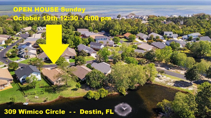 You Owe It To Yourself to See This House. Lake Front Brick Home In Gated Emerald Lakes. THE BEST PRICE Of All Homes In Neighborhood. Quiet Water View Property. Huge Primary BR Overlooking Lake & Back Yard. Primary Bathroom w/ Large Walk In Closet. LR & Dining Areas w/ Pitched 12+ ft Ceiling. Kitchen w/ Stainless Appliances Overlooks Lake Too! Two More BR's Share 2nd Full Bathroom. New Roof in 2017, Many Appliance Updates In 2024/2025 Such As: Hot Water Heater, Irrigation System, Refrigerator, Dishwasher, Garbage Disposal. New Ceiling Fans, Bathroom Plumbing Faucets + Light Fixtures, & New Carriage & Porch Lights. Two Car Garage w/ Updated Opener System. Lovely How Home Flows From Front To Back. You Can See The Lake From Front Entry. Come On Out & See For Yourself Emerald Lakes Amenity Area Has Large Swimming Pool w/ Bathrooms, A Full Playground w/ Basketball Goal, Pickleball & Tennis Courts. Neighborhood Is Centrally Located To All Destin Has To Offer. Easy Drive To World Class Dining & Shopping at Destin Commons & Silver Sands Malls. Plus Quick Access To The Beautiful Beaches Of Destin, The Bustling Destin Harbor, & The Choctawhatchee Bay For Fishing & Water Fun! You Really Would Love It Here!