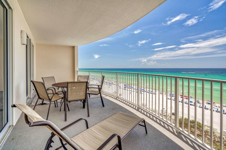 GREAT PRICE ON A LOW FLOOR END UNIT! Twin Palms 701 is a well-appointed beachfront condo in the heart of it all sleeps six thanks to a comfy, king size bed in the tropical master bedroom, twin beds in the cozy second bedroom and a queen sleeper sofa in the spacious living room. Best of all, an expansive gulf-front balcony accommodates the entire family! Twin Palms 701 comes with all the storage you will need including a large exterior OWNERS CLOSET right outside of the condo.  Twin Palms is a quaint low density building located in the heart of Panama City Beach with amenities the whole family will enjoy such as a Gulf front pool, indoor and outdoor hot tubs, a steam room, sauna and an exercise room.