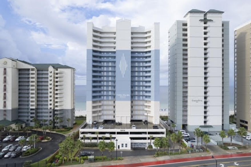 Always wanted a condo on the beach? Here is what you have been waiting for. This lovely 2/2   will make you feel right at home. Calm color pallete with new tile flooring.  Functional and updated kitchen, breathtaking views from the master and the living room of the Gulf of Mexico.  Stroll out to the oversized curved balcony with room to entertain family and friends or just listen to the waves and take in the beauty all around you.   The resort features heated pool, steam room, sauna, fitness room and spacious covered parking.  Walking distance to many shops and restaurants .  Just a short drive to Pier Park
