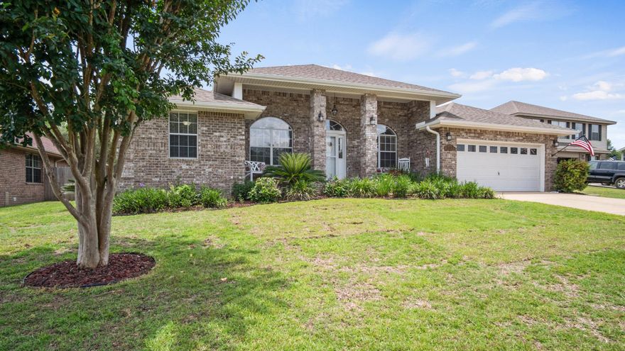 Excellent family home for sale located at a cul-de-sac in the Iron Gate community of Crestview. This property is nearly 2200 square feet with a semi-open split-bedroom floorplan. It boasts 4 large bedrooms, 2 bathrooms with a separate dining room and dedicated office space. The property has been meticulously maintained by its only owner and has been updates with luxury vinyl planked flooring with new granite and appliances in the kitchen. Other major updates include a swimming pool in 2014, water heater in 2013 and the HVAC was installed in 2017 with an air purifier included. The landscaping is spot on and it a wonderful house for any family to call it home.